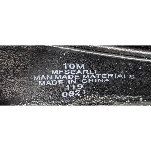 Marc Fisher Womens Searli Studded Strappy Mules Flats Black Size 10 Pointed Toe - Picture 9 of 9